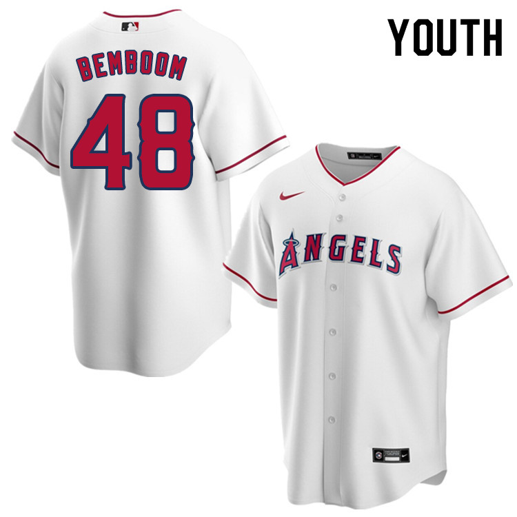 Nike Youth #48 Anthony Bemboom Los Angeles Angels Baseball Jerseys Sale-White